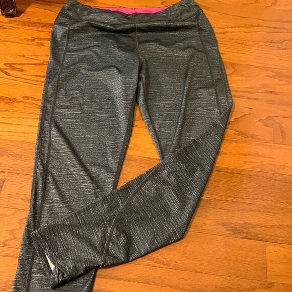 Zone Pro Size Large athletic pants/leggings heather gray - Picture 1 of 6